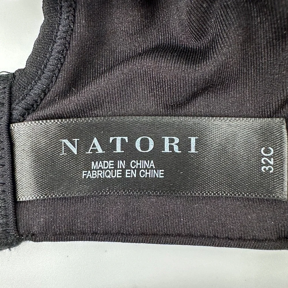 Natori Padded Underwire Bra Womens 32C Black 105951 T-Shirt Bra - Picture 4 of 7